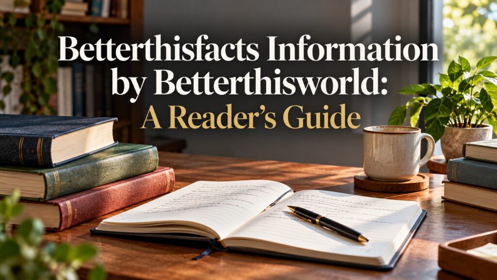 Betterthisfacts Information by Betterthisworld: A Reader’s Guide Betterthisfacts Information by Betterthisworld: A Reader’s Guide