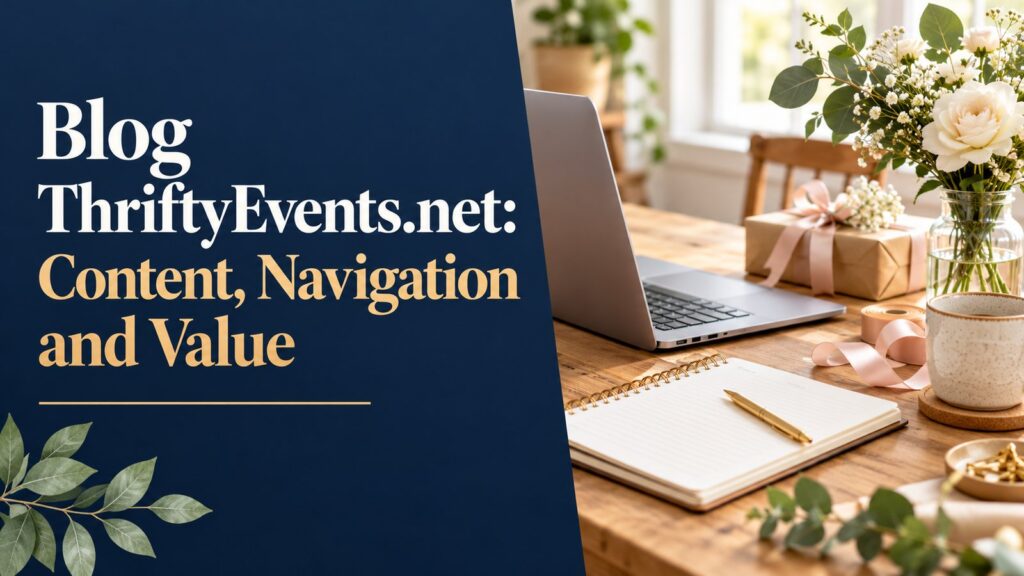Blog ThriftyEvents.net: Content, Navigation and Value — editorial featured cover